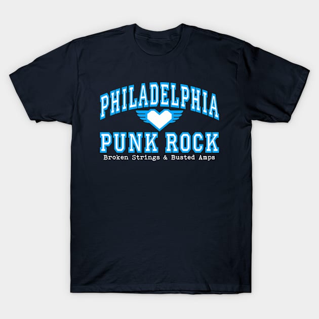 Philly Punk (blue) T-Shirt by BradyRain